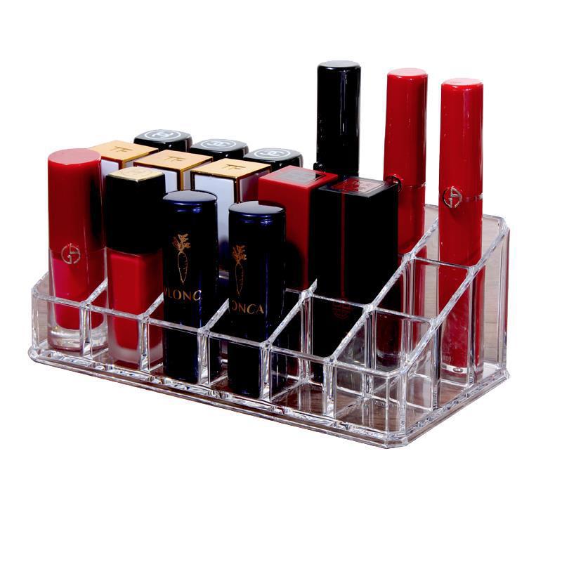 Desktop Lipstick Storage Box Transparent Lipstick Display Stand Multi-Layer Cosmetic Finishing Student Lipstick Storage Display Box