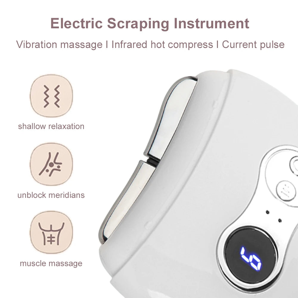 Electric Gua Sha Body Massager Heated Vibration