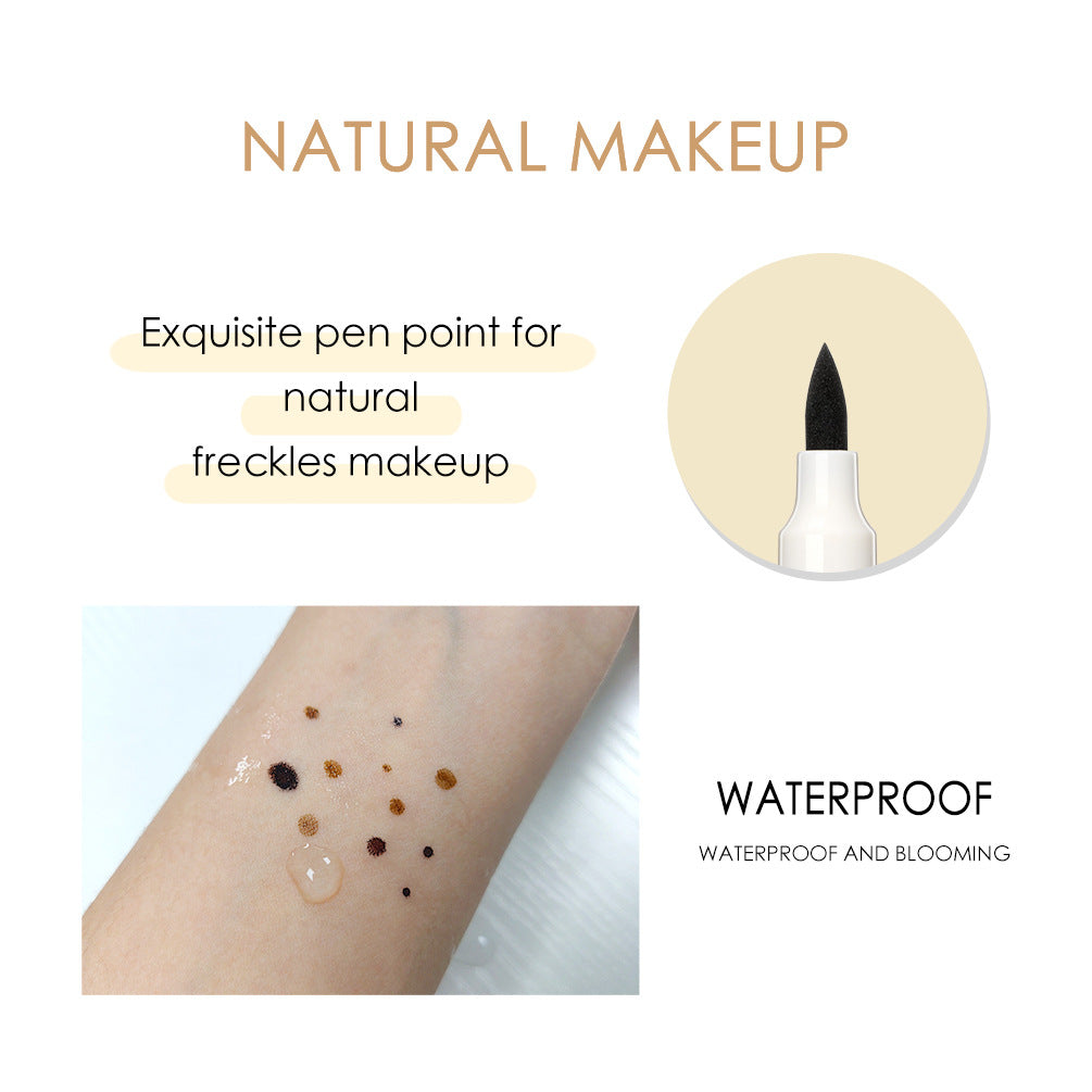 QIBEST Freckle Pen Natural Simulation Freckle Pen Color Development Waterproof Easy To Color Do Not Take Off Makeup Spot Pen Eyeliner