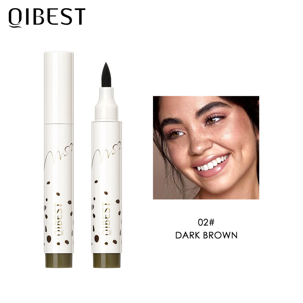 QIBEST Freckle Pen Natural Simulation Freckle Pen Color Development Waterproof Easy To Color Do Not Take Off Makeup Spot Pen Eyeliner