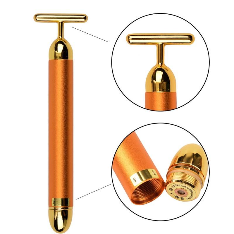 24K Vibration Facial Beauty Bar Face Massager