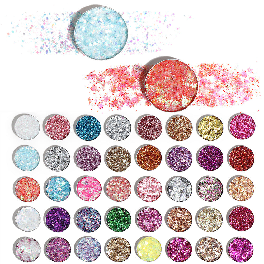 CAKAILA  40 Colors Eye Shadow Gold Powder Glitter Curry Cream Diamond Glitter Eyeshadow Palette