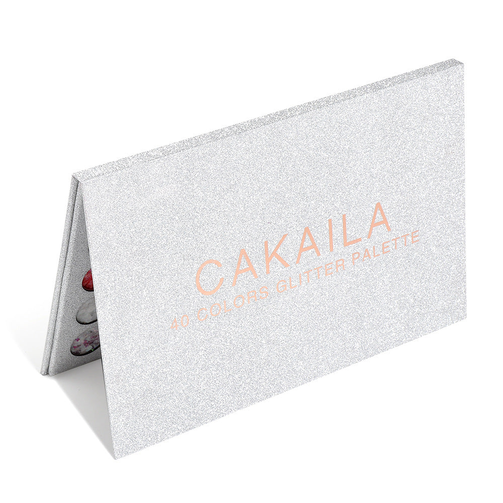 CAKAILA  40 Colors Eye Shadow Gold Powder Glitter Curry Cream Diamond Glitter Eyeshadow Palette