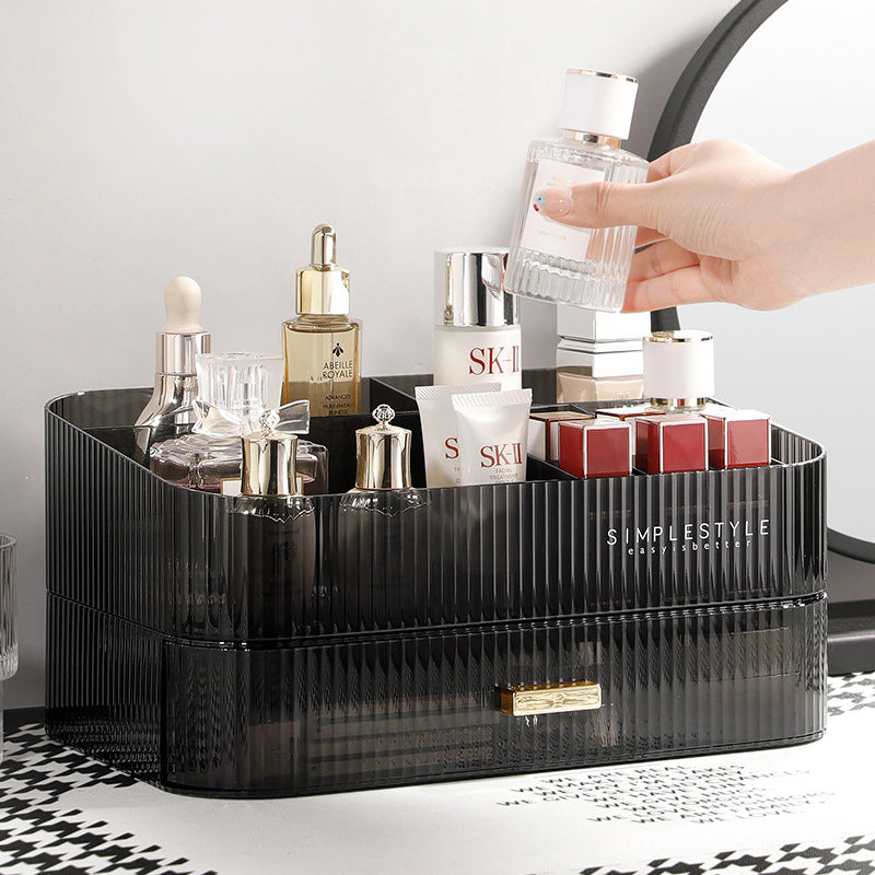 Cosmetics Storage Box Desktop Dressing Table Acrylic Drawer Type Lipstick Skincare Product Shelf