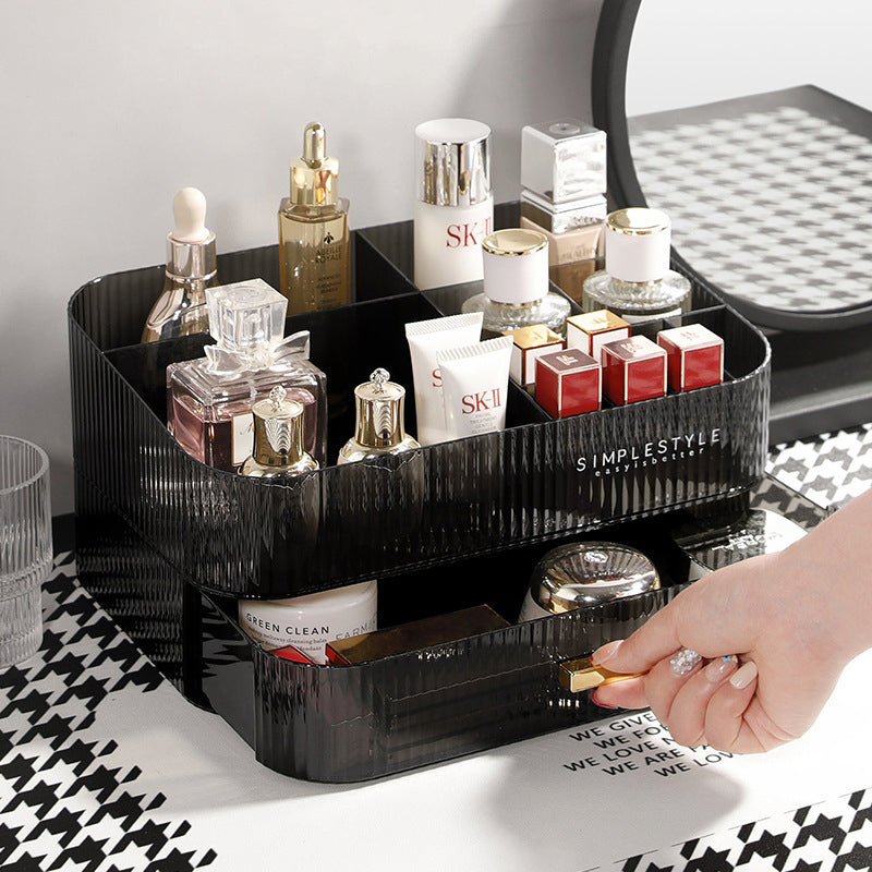 Cosmetics Storage Box Desktop Dressing Table Acrylic Drawer Type Lipstick Skincare Product Shelf