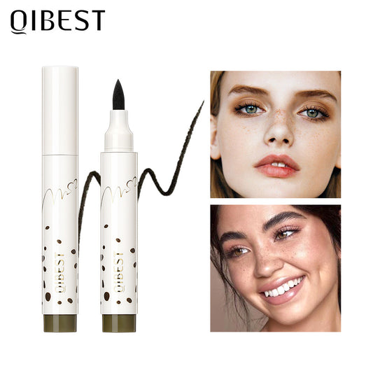 QIBEST Freckle Pen Natural Simulation Freckle Pen Color Development Waterproof Easy To Color Do Not Take Off Makeup Spot Pen Eyeliner